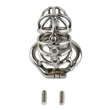 Load image into Gallery viewer, Spiked Stainless Steel Chastity Device 2.76 inches long
