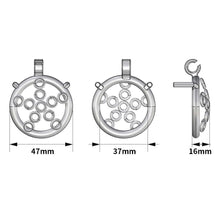 Lade das Bild in den Galerie-Viewer, Neuer Keuschheitskäfig aus Fünf-Sterne-Radschmiedekunst mit Gürtel

