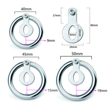 Charger l&#39;image dans la galerie, Cage à pénis plate à stimulation inversée, dispositif de chasteté court avec ceinture 
