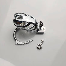 Load image into Gallery viewer, Handcuff Adjustable Metal Male Chastity Cage
