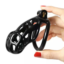 Load image into Gallery viewer, Cobra Spiked Chastity Cage Black
