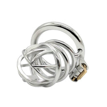 Load image into Gallery viewer, Male Chastity Lock Stainless Steel Cage 2.56 Inches Long
