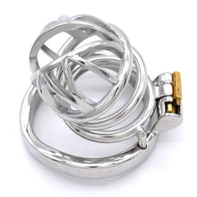 Load image into Gallery viewer, Male Chastity Lock Stainless Steel Cage 2.56 Inches Long
