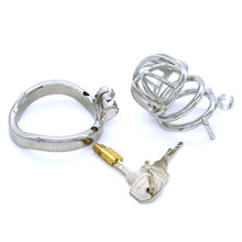 Load image into Gallery viewer, Male Chastity Lock Stainless Steel Cage 2.56 Inches Long
