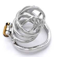 Load image into Gallery viewer, Male Chastity Lock Stainless Steel Cage 2.56 Inches Long
