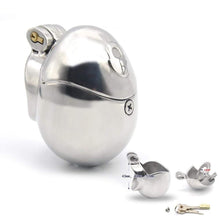 Load image into Gallery viewer, EGG Stainless shaped Cock Cage
