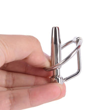 Load image into Gallery viewer, Hollow Steel Urethral Dilator With Cock Ring
