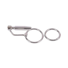 Load image into Gallery viewer, Hollow Steel Urethral Dilator With Cock Ring
