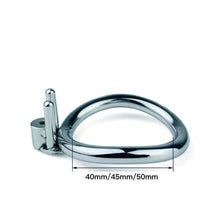 Load image into Gallery viewer, Single Screw Chastity Cage With Catheter
