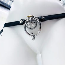 Load image into Gallery viewer, Small Chastity Cage Steel With Belt
