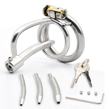 Load image into Gallery viewer, Stainless Steel Breathable Chastity Device 3 Sizes Of Catheter
