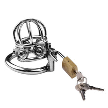 Load image into Gallery viewer, Stainless Steel Rivet Bondage Chastity Cage
