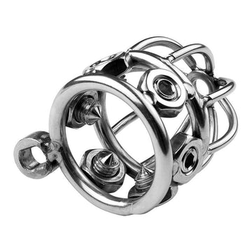 Stainless Steel Rivet Bondage Chastity Cage – metalchastity