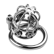 Load image into Gallery viewer, Stainless Steel Rivet Bondage Chastity Cage
