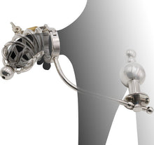 Load image into Gallery viewer, Chastity Cage with a Butt Plug and Urethral
