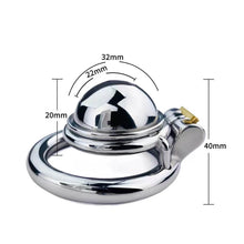 Load image into Gallery viewer, Stainless Steel Small Male Chastity Device Penis Cage
