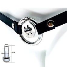 Load image into Gallery viewer, Stainless Steel Ultra Flat Chastity Cage With Belt
