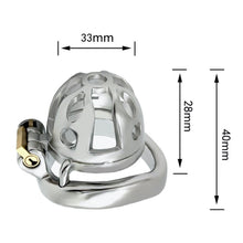 Load image into Gallery viewer, Small Stainless Steel Chastity Cage
